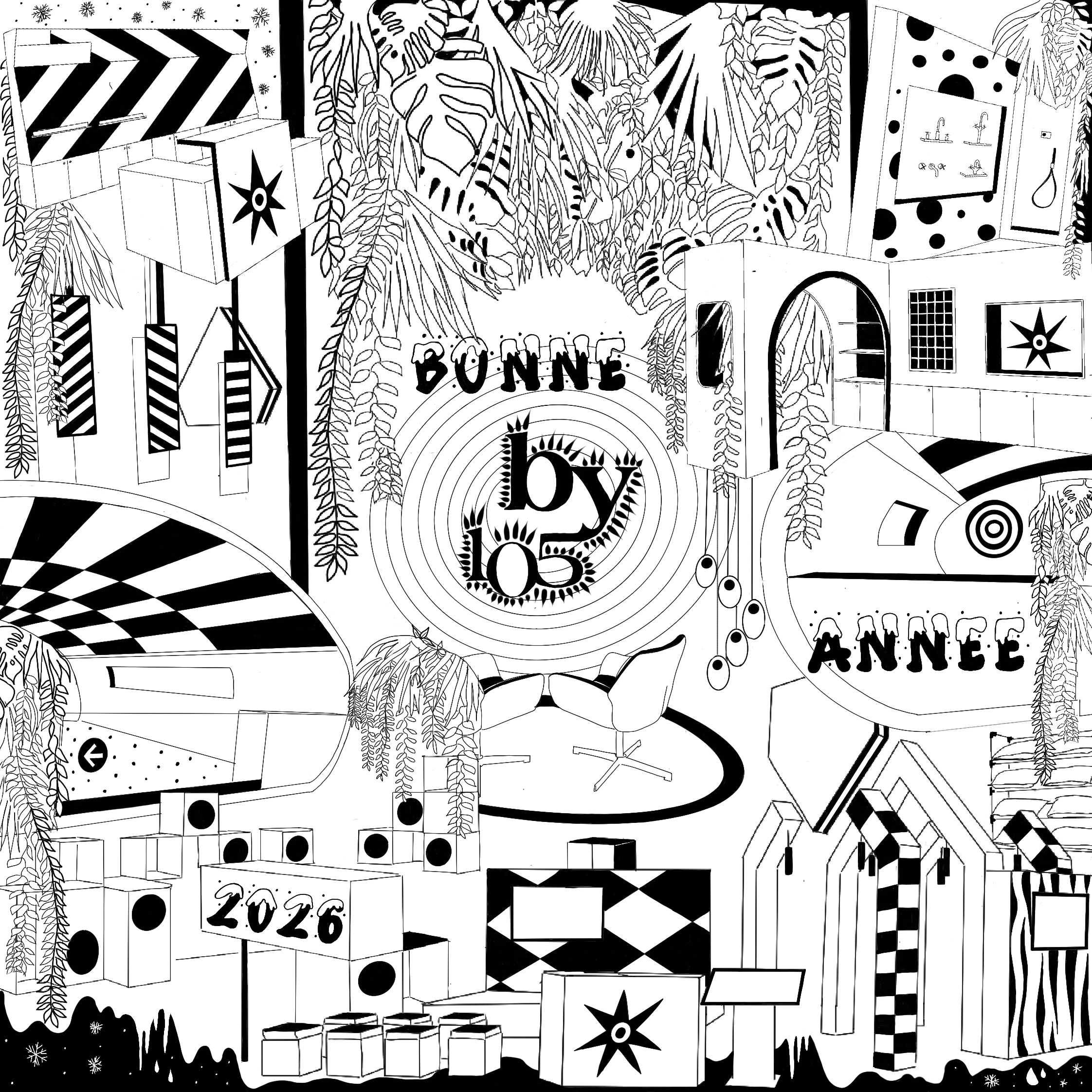 carte de voeux by105